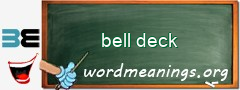WordMeaning blackboard for bell deck